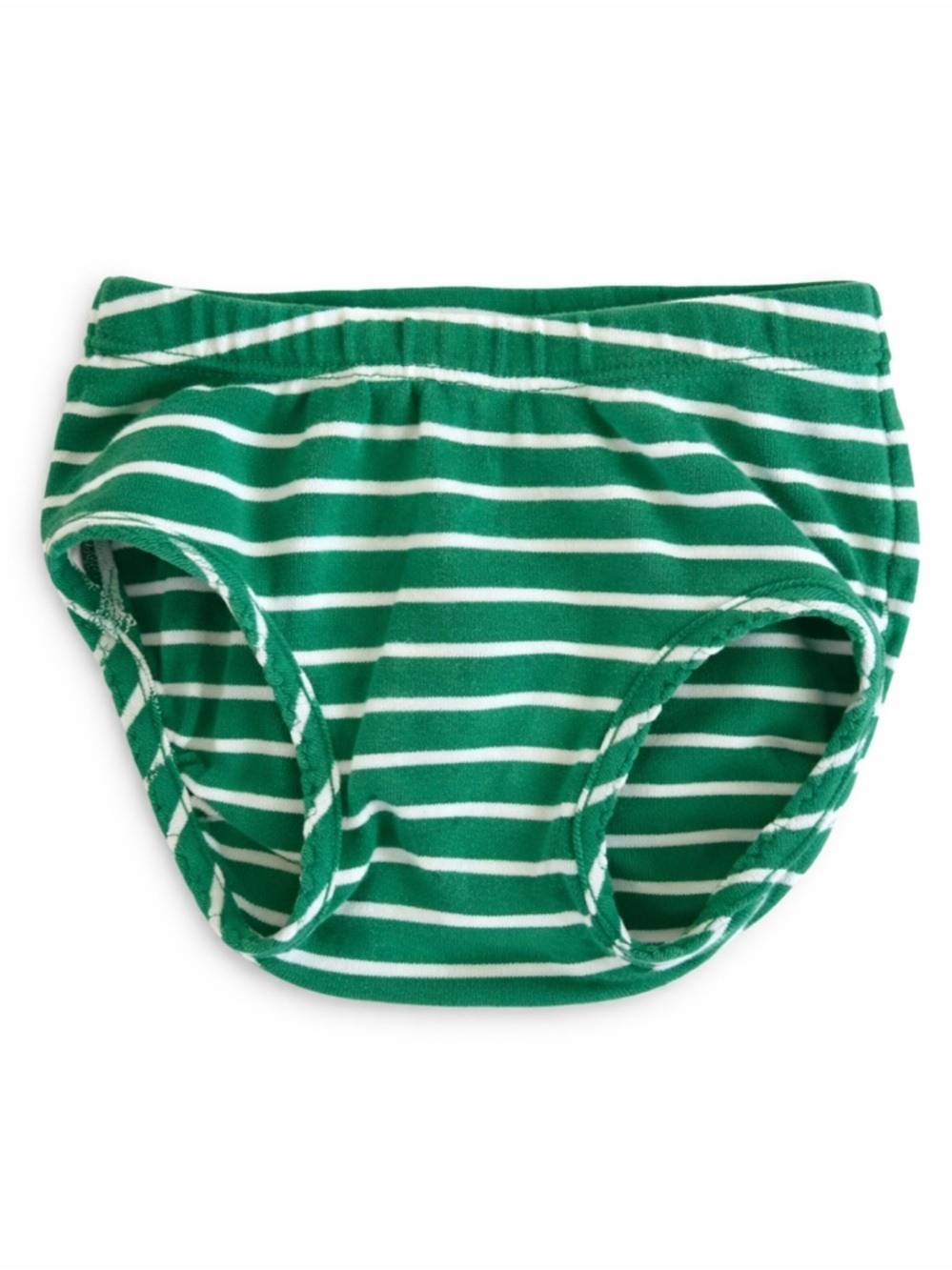 Hanna Andersson Green and White Striped Bloomers